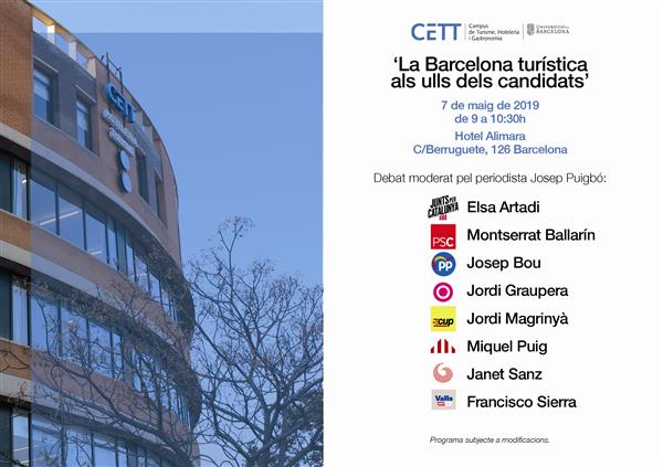 Observatori CETT 'La Barcelona turística als ulls dels candidats'