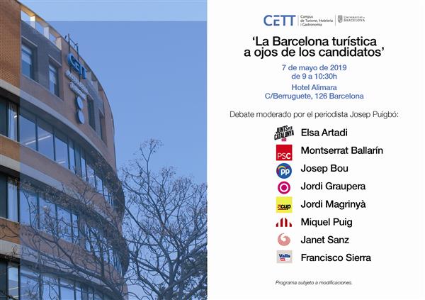 Observatorio CETT 'La Barcelona turística a ojos de los candidatos'