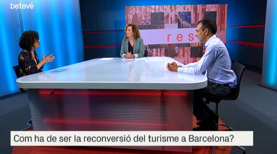 Maria Abellanet, a Betevé: “La sostenibilitat i la cohesió social són els principals reptes del turisme i, també, de Barcelona”