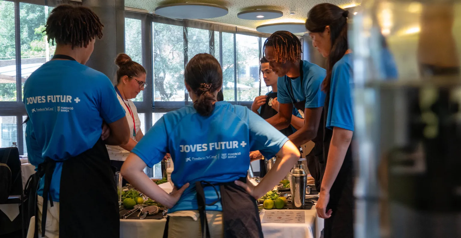 Los alumnos trabajando en sala.