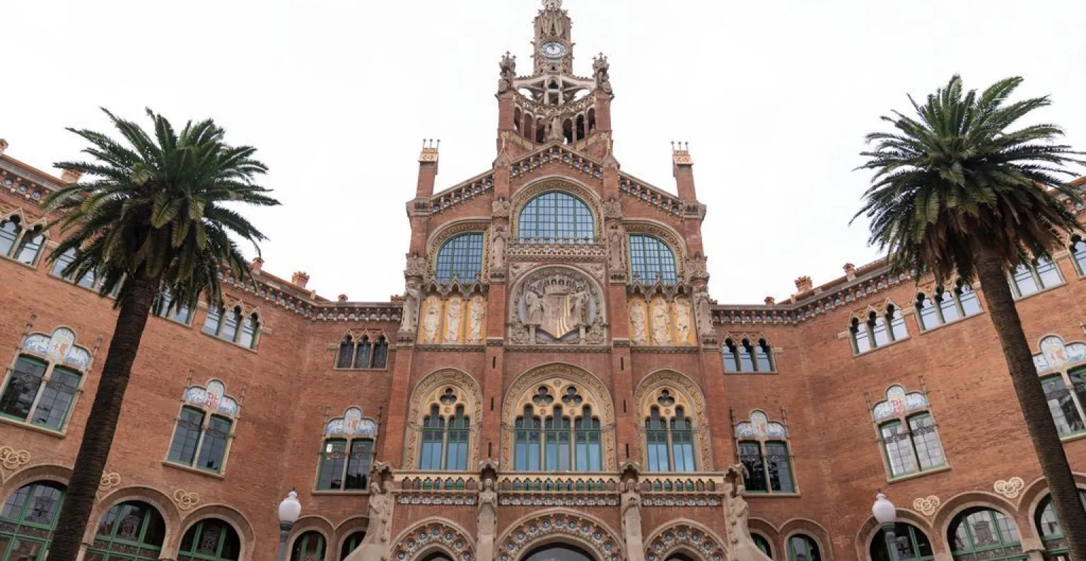 Fachada del Hospital de Sant Pau