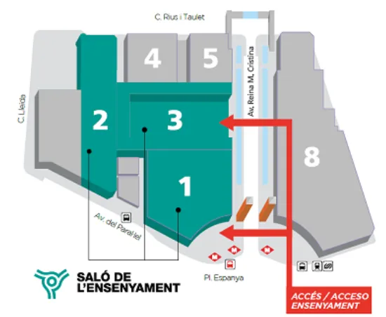 mapa saló de l'ensenyament